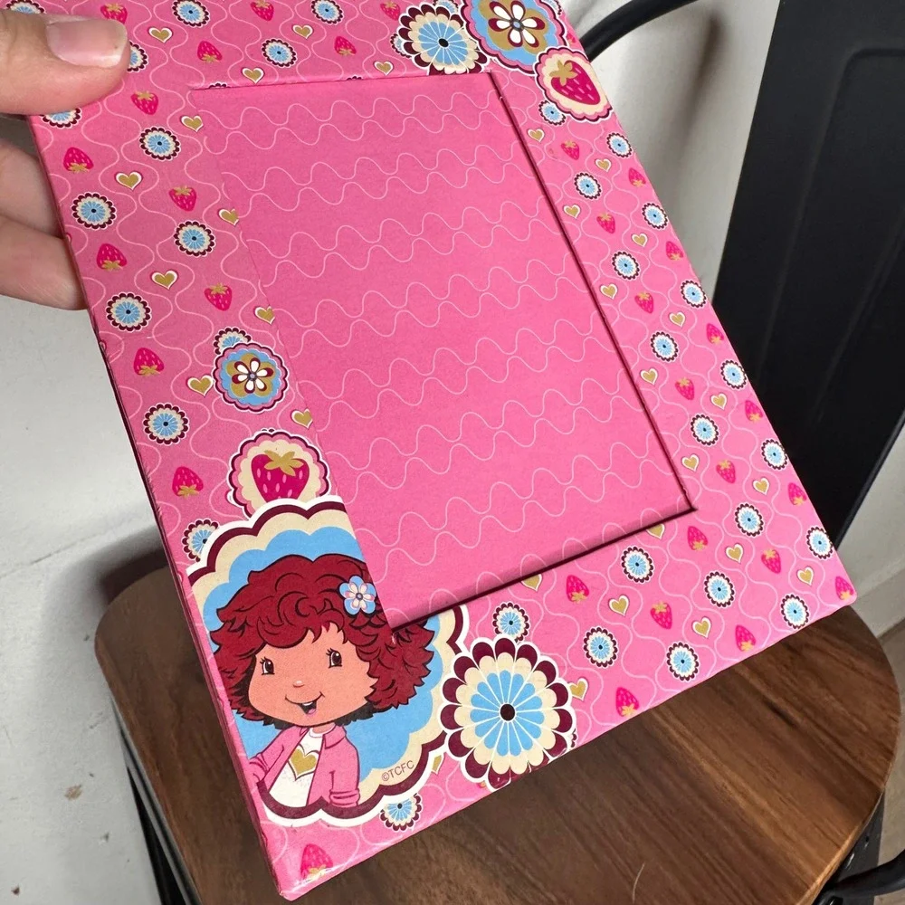 Vintage 2005 Strawberry Shortcake Pink Photo Frame American Greeting Y2K Kidcore